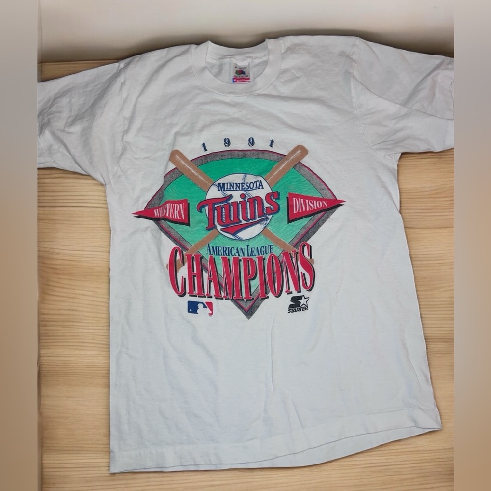 Vintage 1991 Minnesota Twins American League Championship shirt medium